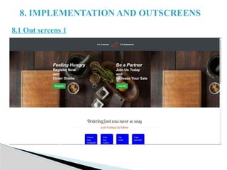 Online Food Ordering Web- Application using python | PPTX