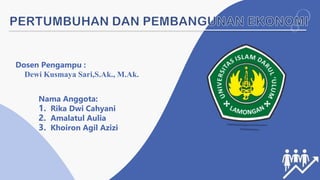 Nama Anggota:
1. Rika Dwi Cahyani
2. Amalatul Aulia
3. Khoiron Agil Azizi
Dosen Pengampu :
Dewi Kusmaya Sari,S.Ak., M.Ak.
 