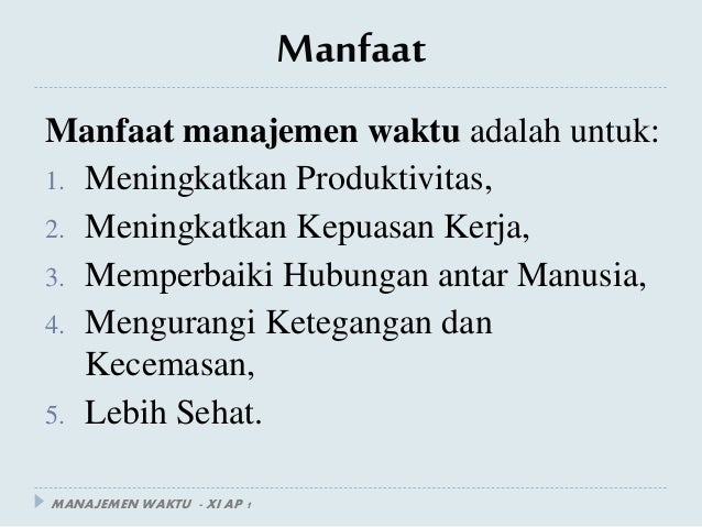 Contoh Evaluasi Pengelolaan Waktu - Simak Gambar Berikut