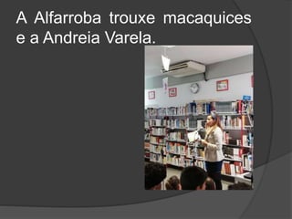 A Alfarroba trouxe macaquices
e a Andreia Varela.
 