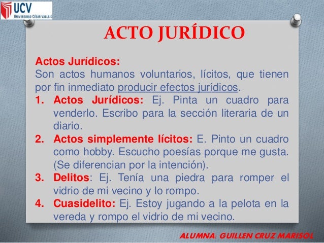 EL ACTO JURÍDICO