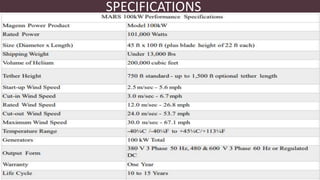 SPECIFICATIONS
 