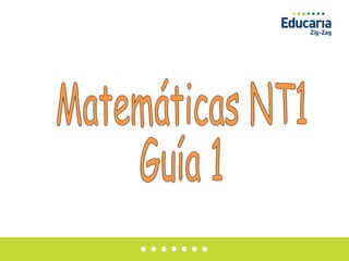 Matemáticas NT1 Guía 1 