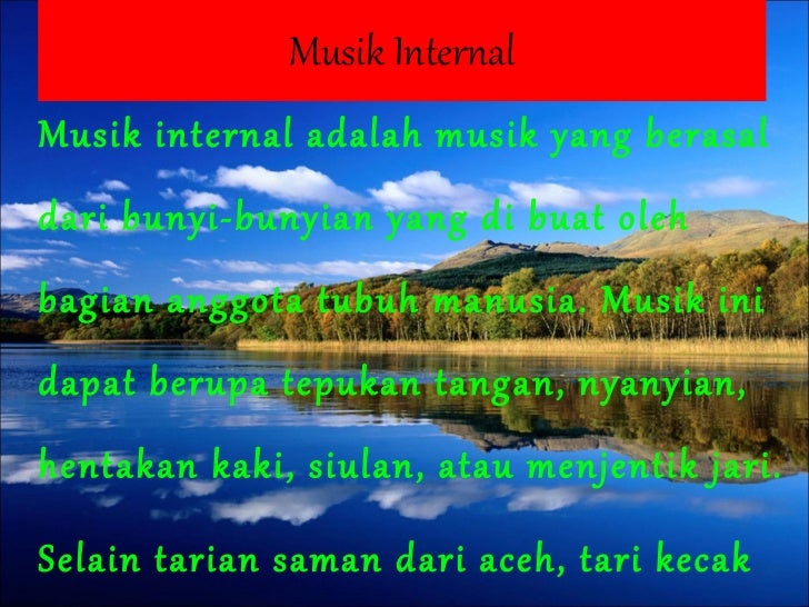 Contoh Alat Musik Eksternal