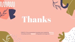 CREDITS: This presentation template was created by Slidesgo,
including icons by Flaticon, infographics & images by Freepik
Thanks
 