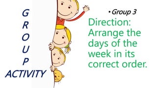 MATH DAYS OF THE WEEK FOR GRADE ONE PUPILS | PPTX
