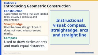 Grade 9 Mathematics: Foundations of Geometry and Geometric Construction ...