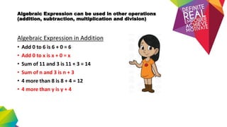 PPT Maths Algebra - Using Letters to Represent Numbers - add n subtract.pdf