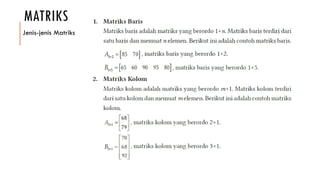 Matriks Rbi PPT Matriks Fase F (1)...pdf materi matriks | PDF