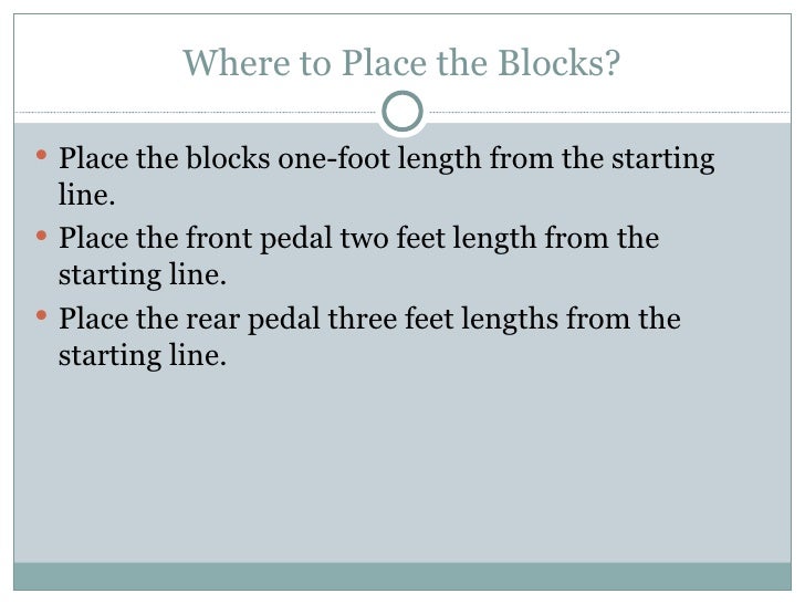 Starting Blocks Tutorial