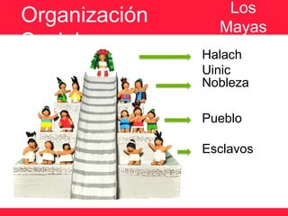 Los
Organización     Mayas
Social
               Halach
               Uinic
               Nobleza

               Pueblo...
