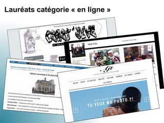 Lauréats catégorie « en ligne »
 