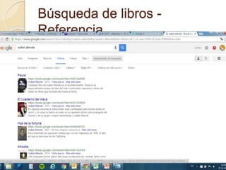 Búsqueda de libros -
Referencia
 