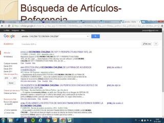 Búsqueda de Artículos-
Referencia
 