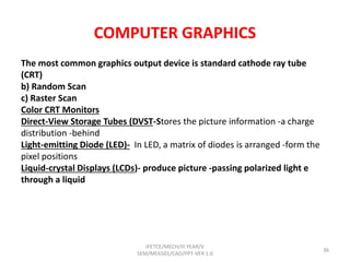 Direct View Storage Tubes Computer Graphics PPT_ME6501_CAD.ppt