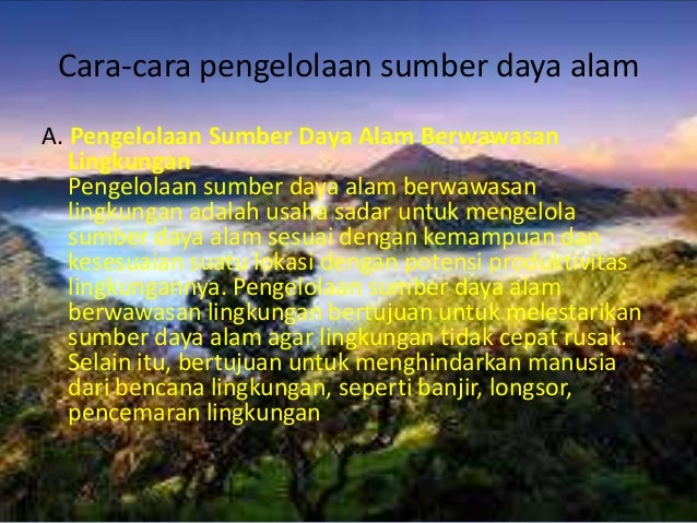 Sumber Daya Alam