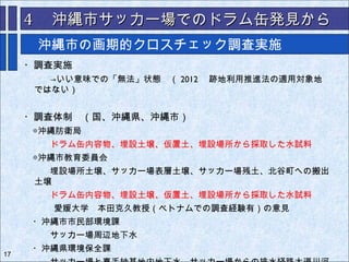 調査を監視 評価するという市民の試み 沖縄市サッカー場汚染調査の事例から