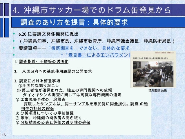 調査を監視 評価するという市民の試み 沖縄市サッカー場汚染調査の事例から 調査を監視 評価するという市民の試み 沖縄市サッカー場汚染調査の事例から