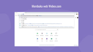 Webex Ata PPt Membuat Akun dan Room Webex | PPTX