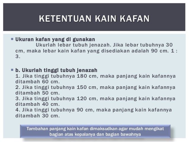Bab Perawatan Jenazah Mengkafani Jenazah 1 Bab Perawatan Jenazah Mengkafani Jenazah 1