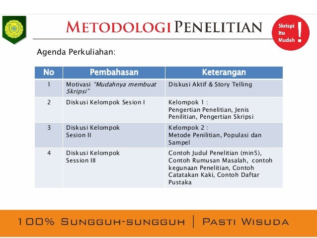 Metodologi Penelitian Pertemuan 1