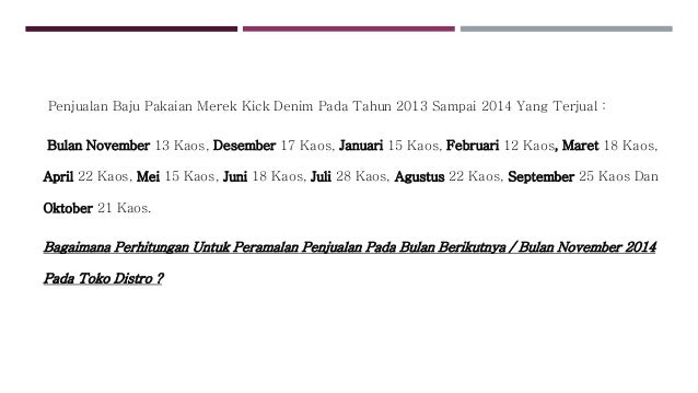 Ppt Metode Trend Moment