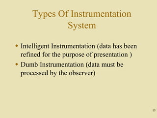 Types Of Instrumentation measurment and instrumentation ppt on pmmc | PDF