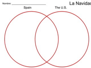 Spain The U.S.
Nombre: ___________________________ La Navidad
 
