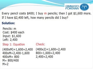 WORD PROBLEMS MODEL EXERCISES