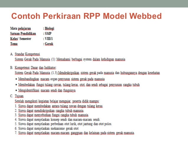 Ppt model webbed