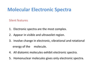 molecular electronic spectra | PPTX