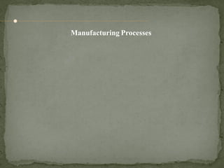 Manufacturing Processes
 