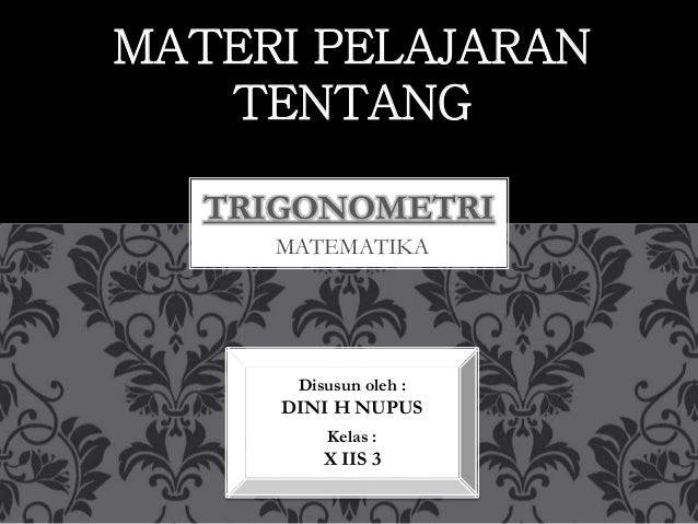 Materi Trigonometri Kelas X