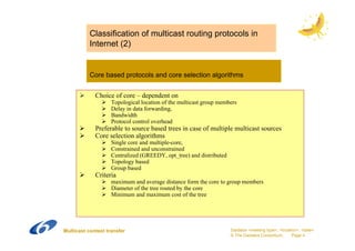 Ppt multicast routing | PDF