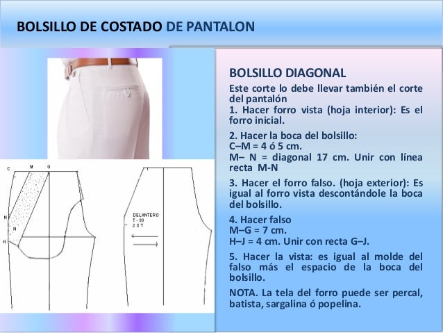 tipos de bolsas para pantalon
