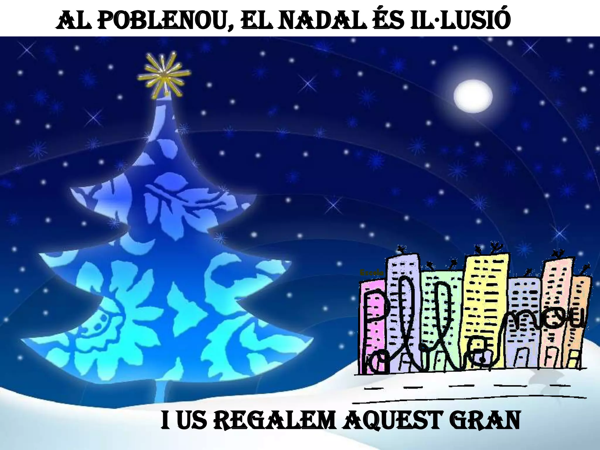 Al Poblenou, el Nadal és Il·lusió

I us regalem aquest gran

 