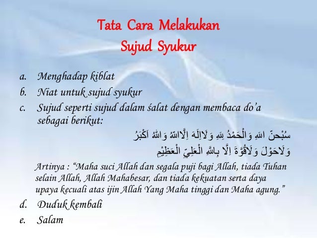 Jiwa Lebih Tenang Dengan Banyak Melakukan Sujud Ppt