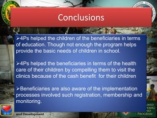 4ps Reflections Rcot Reflections on the Implementation of Pantawid Pamilyang Pilipino ...