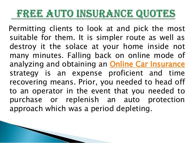 Free Auto Insurance Quotes