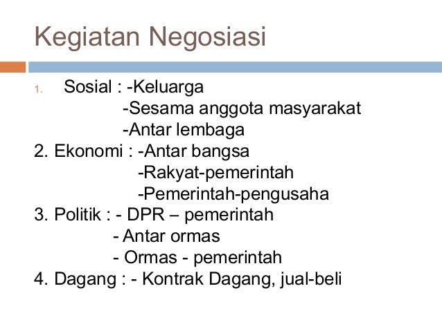 Teks Negosiasi