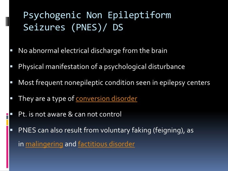 non epileptiform seizures