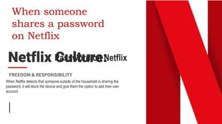 When Netflix detects that someone outside of the household is sharing the
password, it will block the device and give them...