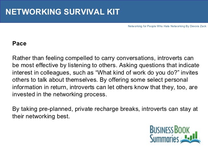 Networking for People Who Hate Networking