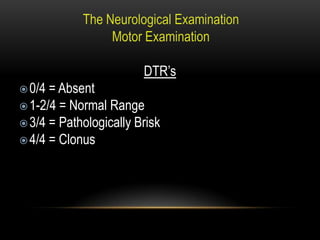 neurological examination ppt | PPTX