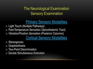 neurological examination ppt | PPT