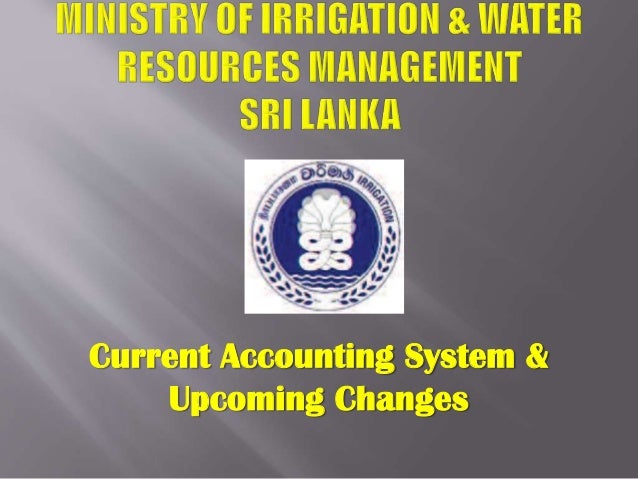 Ministry Of Irrigation Water Resources Management Sri Lanka Curren
