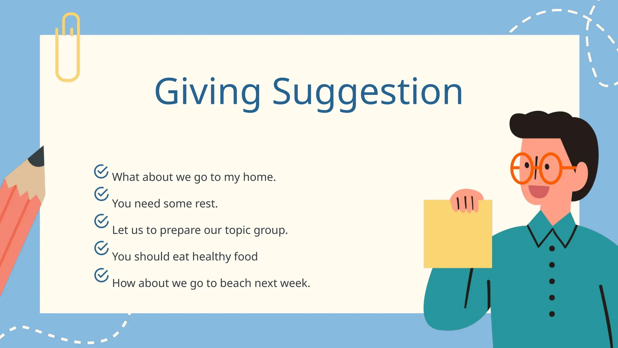 PPT about offer and suggestion to students | PPTX