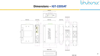 17
Dimensions – IGT-2205AT
 