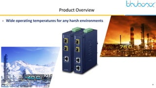 4
Product Overview
 Wide operating temperatures for any harsh environments
IGT-1205/2205AT
 