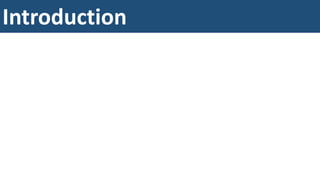 Introduction
 
